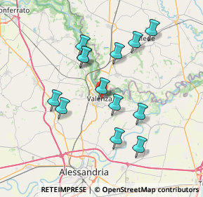 Mappa Largo Anna Frank, 15048 Valenza AL, Italia (6.78308)