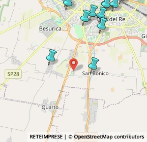 Mappa Via Egidio Marulli, 29122 Piacenza PC, Italia (2.8825)