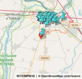 Mappa Via Egidio Marulli, 29122 Piacenza PC, Italia (3.44632)