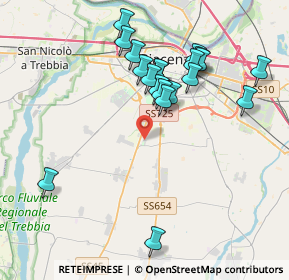 Mappa Via Egidio Marulli, 29122 Piacenza PC, Italia (3.8305)