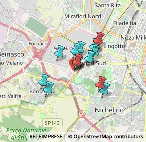 Mappa Via Francesca Saveria Cabrini, 10135 Torino TO, Italia (1.06)