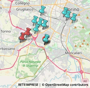 Mappa Via Francesca Saveria Cabrini, 10135 Torino TO, Italia (3.2475)