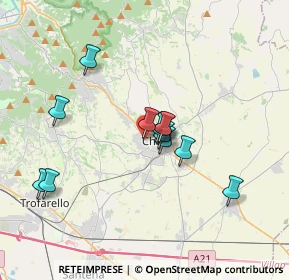 Mappa Via Trofarello, 10023 Chieri TO, Italia (2.9425)