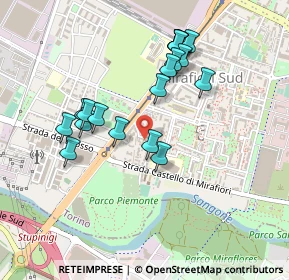Mappa Strada Comunale di Mirafiori, 10135 Torino TO, Italia (0.4415)