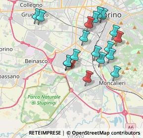 Mappa Strada Comunale di Mirafiori, 10135 Torino TO, Italia (3.87611)