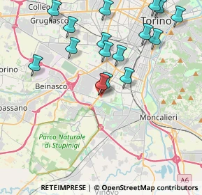 Mappa Strada Comunale di Mirafiori, 10135 Torino TO, Italia (4.48125)