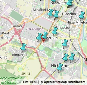 Mappa Strada Comunale di Mirafiori, 10135 Torino TO, Italia (2.47867)