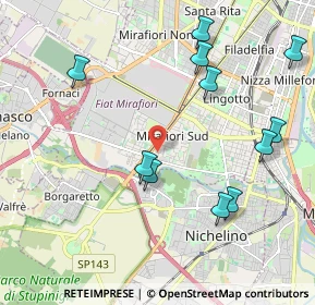 Mappa Strada Comunale di Mirafiori, 10135 Torino TO, Italia (2.27818)