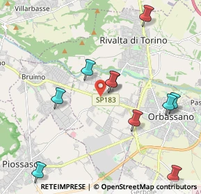 Mappa Via Giaveno, 10140 Rivalta di Torino TO, Italia (2.58833)