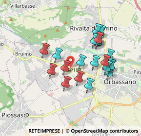 Mappa 10140 Rivalta di Torino TO, Italia (1.5805)