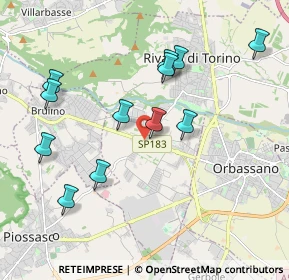 Mappa Via Giaveno, 10140 Rivalta di Torino TO, Italia (2.00917)