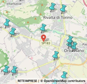 Mappa Via Giaveno, 10140 Rivalta di Torino TO, Italia (3.4965)