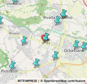 Mappa Via Giaveno, 10140 Rivalta di Torino TO, Italia (2.51154)