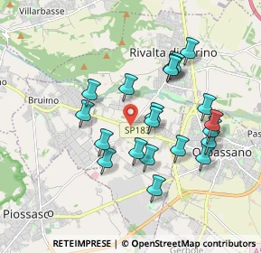 Mappa Via Giaveno, 10140 Rivalta di Torino TO, Italia (1.706)