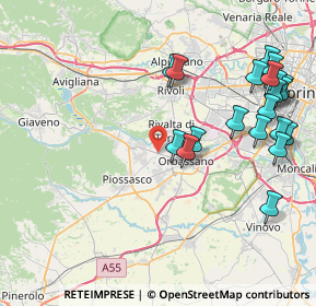 Mappa 10140 Rivalta di Torino TO, Italia (9.633)