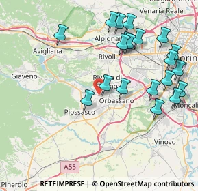 Mappa 10140 Rivalta di Torino TO, Italia (8.965)