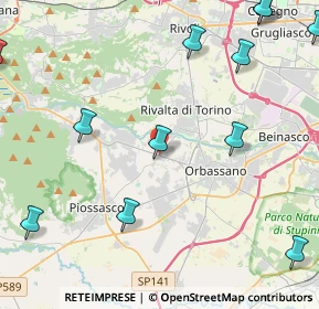 Mappa Via Giaveno, 10140 Rivalta di Torino TO, Italia (6.99688)