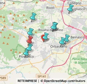 Mappa Via Giaveno, 10140 Rivalta di Torino TO, Italia (3.30636)