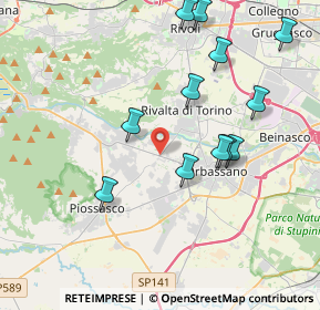 Mappa Via Giaveno, 10140 Rivalta di Torino TO, Italia (4.0875)