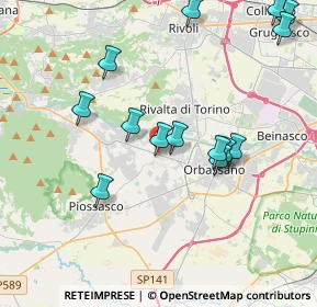 Mappa Via Giaveno, 10140 Rivalta di Torino TO, Italia (4.20071)