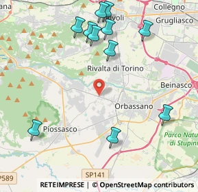 Mappa Via Giaveno, 10140 Rivalta di Torino TO, Italia (4.83909)