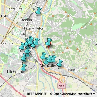 Mappa Strada Boccia D'Oro, 10024 Moncalieri TO, Italia (1.8615)