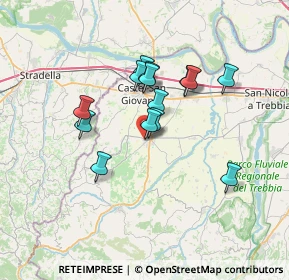 Mappa Via Giacomo Leopardi, 29011 Borgonovo Val Tidone PC, Italia (5.55786)