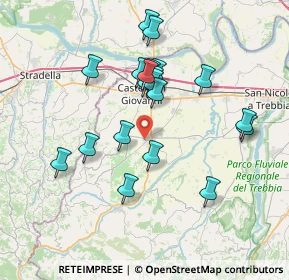 Mappa Via Giacomo Leopardi, 29011 Borgonovo Val Tidone PC, Italia (6.8755)