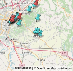 Mappa Piazza Camillo Benso Conte di Cavour, 10023 Chieri TO, Italia (9.394)