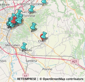Mappa Piazza Camillo Benso Conte di Cavour, 10023 Chieri TO, Italia (10.7735)