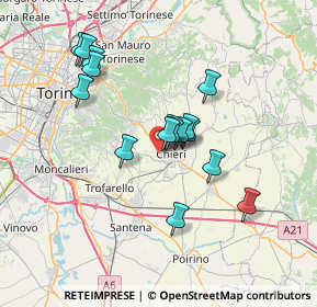 Mappa Via Pavarolo, 10023 Chieri TO, Italia (5.99)