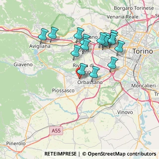 Mappa All'interno di Soledoro, 10040 Rivalta di Torino TO, Italia (7.22333)