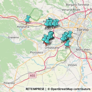 Mappa All'interno di Soledoro, 10040 Rivalta di Torino TO, Italia (5.5805)