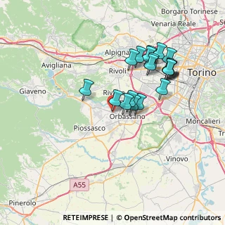 Mappa All'interno di Soledoro, 10040 Rivalta di Torino TO, Italia (6.8655)