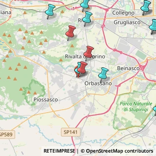 Mappa All'interno di Soledoro, 10040 Rivalta di Torino TO, Italia (5.98231)