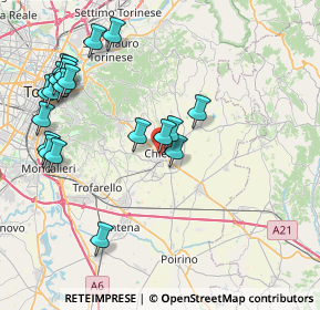 Mappa Piazza Duomo, 10023 Chieri TO, Italia (9.1305)