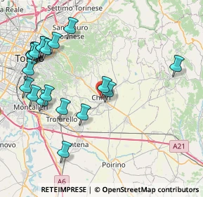 Mappa Piazza Duomo, 10023 Chieri TO, Italia (9.685)