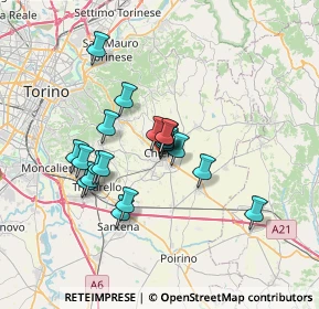Mappa Piazza Duomo, 10023 Chieri TO, Italia (5.347)