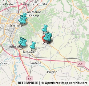 Mappa Via Sambuy, 10023 Chieri TO, Italia (5.81333)