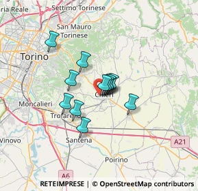 Mappa Via Sambuy, 10023 Chieri TO, Italia (4.14417)