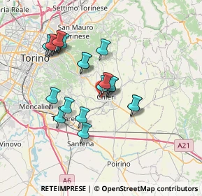 Mappa Via Sambuy, 10023 Chieri TO, Italia (6.3115)