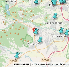 Mappa Via Susa - Pinerolo, 10090 Bruino TO, Italia (7.2485)