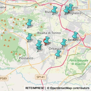 Mappa Via Giaveno, 10400 Rivalta di Torino TO, Italia (4.00364)