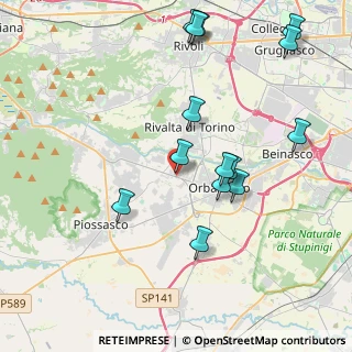Mappa Via Giaveno, 10400 Rivalta di Torino TO, Italia (4.41214)