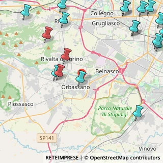Mappa Via Belgio, 10043 Orbassano TO, Italia (7.0135)