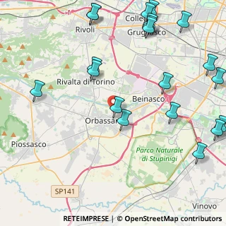Mappa Via Belgio, 10043 Orbassano TO, Italia (5.8485)