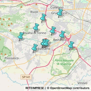 Mappa Via Belgio, 10043 Orbassano TO, Italia (3.00909)