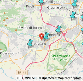 Mappa Via Belgio, 10043 Orbassano TO, Italia (7.26063)