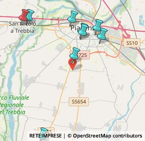 Mappa Via Franco Fornari, 29122 Piacenza PC, Italia (5.46091)