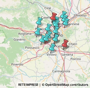 Mappa Via Giacomo Leopardi, 10092 Beinasco TO, Italia (10.5915)
